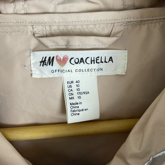 H&M Coachella silver metallic windbreaker 10 - Picture 5 of 8